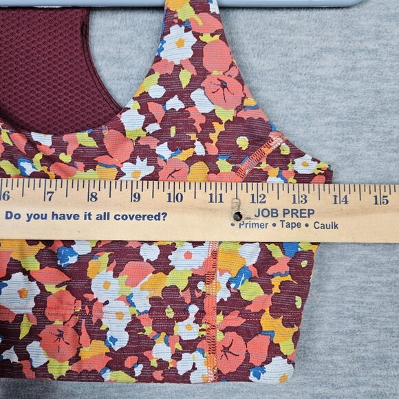 Outdoor Voices Women's Paprika Blooms Floral Sports Bra Size S - Picture 3 of 6